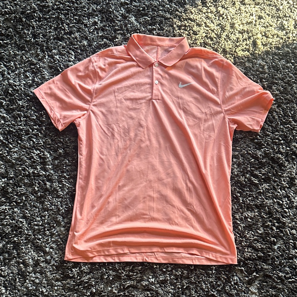 Nike Men's Peach Polo Shirt
